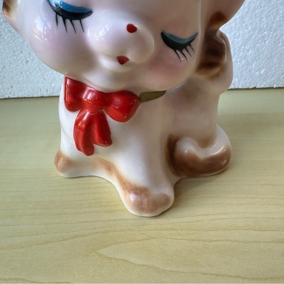 Cute Cat Kitten Ceramic Money Box Piggy Bank Coin Bank Mid-Century Collectable - Picture 4 of 10
